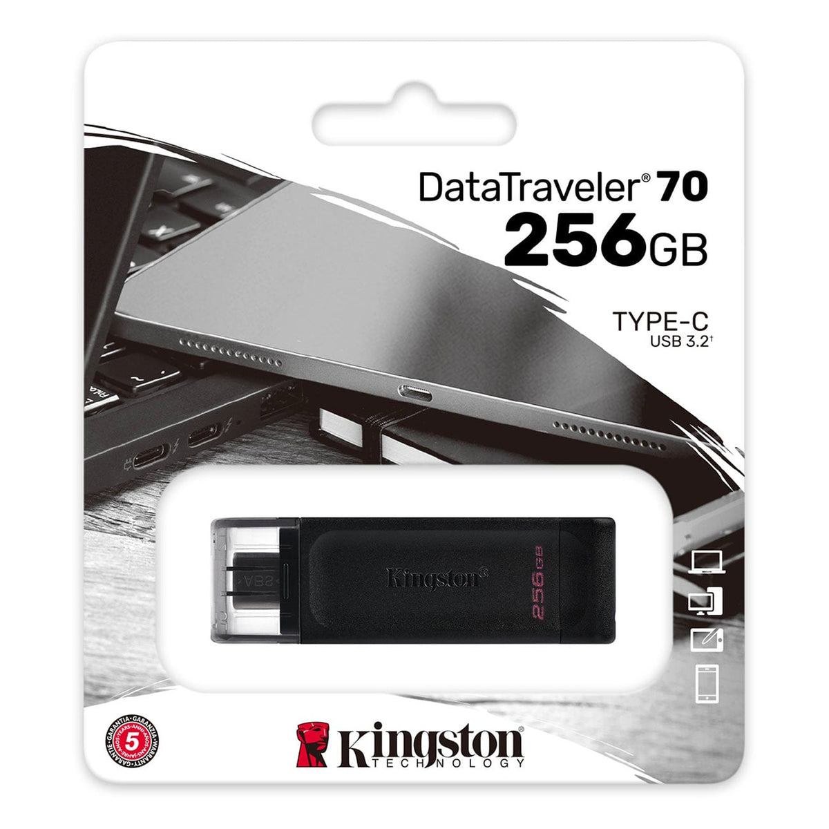 Kingston 256GB DataTraveler 70 USB-C Flash Drive - DT70256GB - image 3