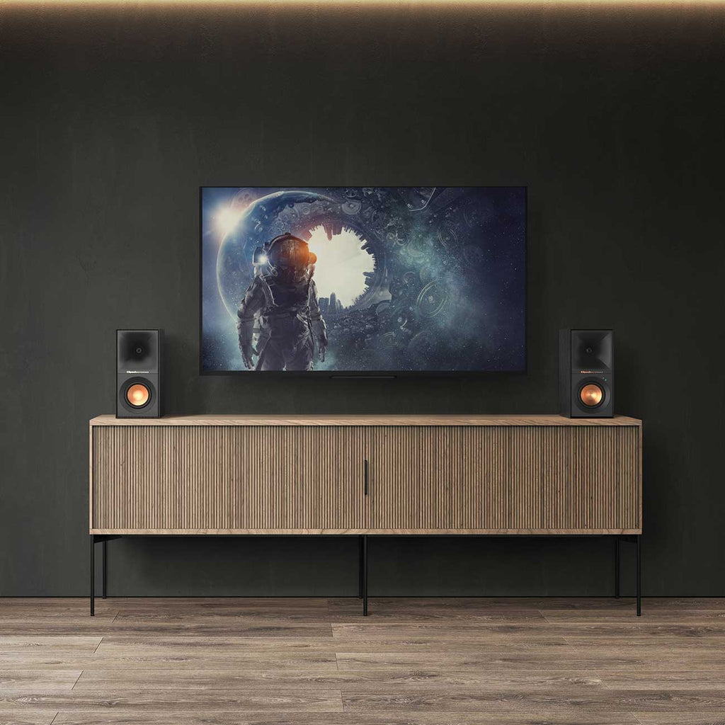 Klipsch R-40PM Reference Powered Monitor Bookshelf Speakers in Black (Pair) - 1071484 - image 10
