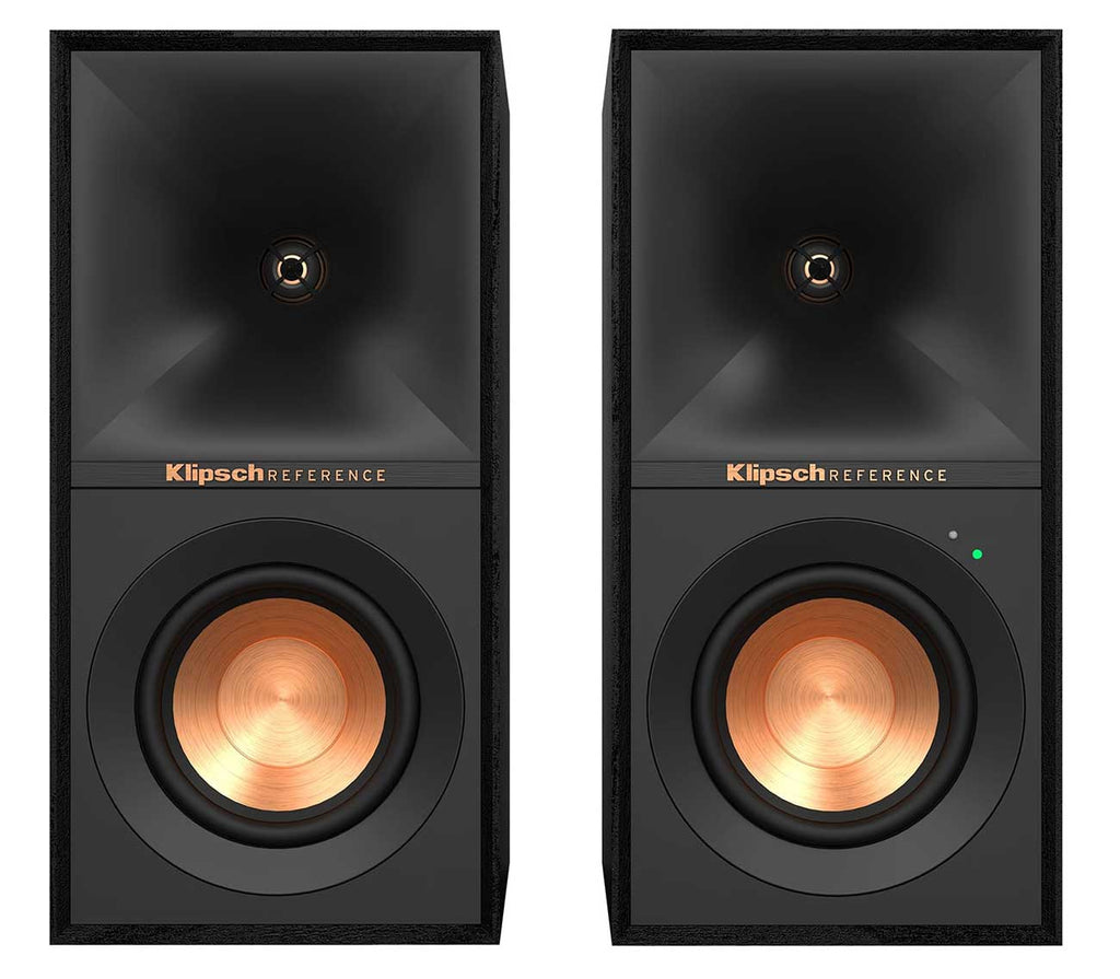 Klipsch R-40PM Reference Powered Monitor Bookshelf Speakers in Black (Pair) - 1071484 - image 1