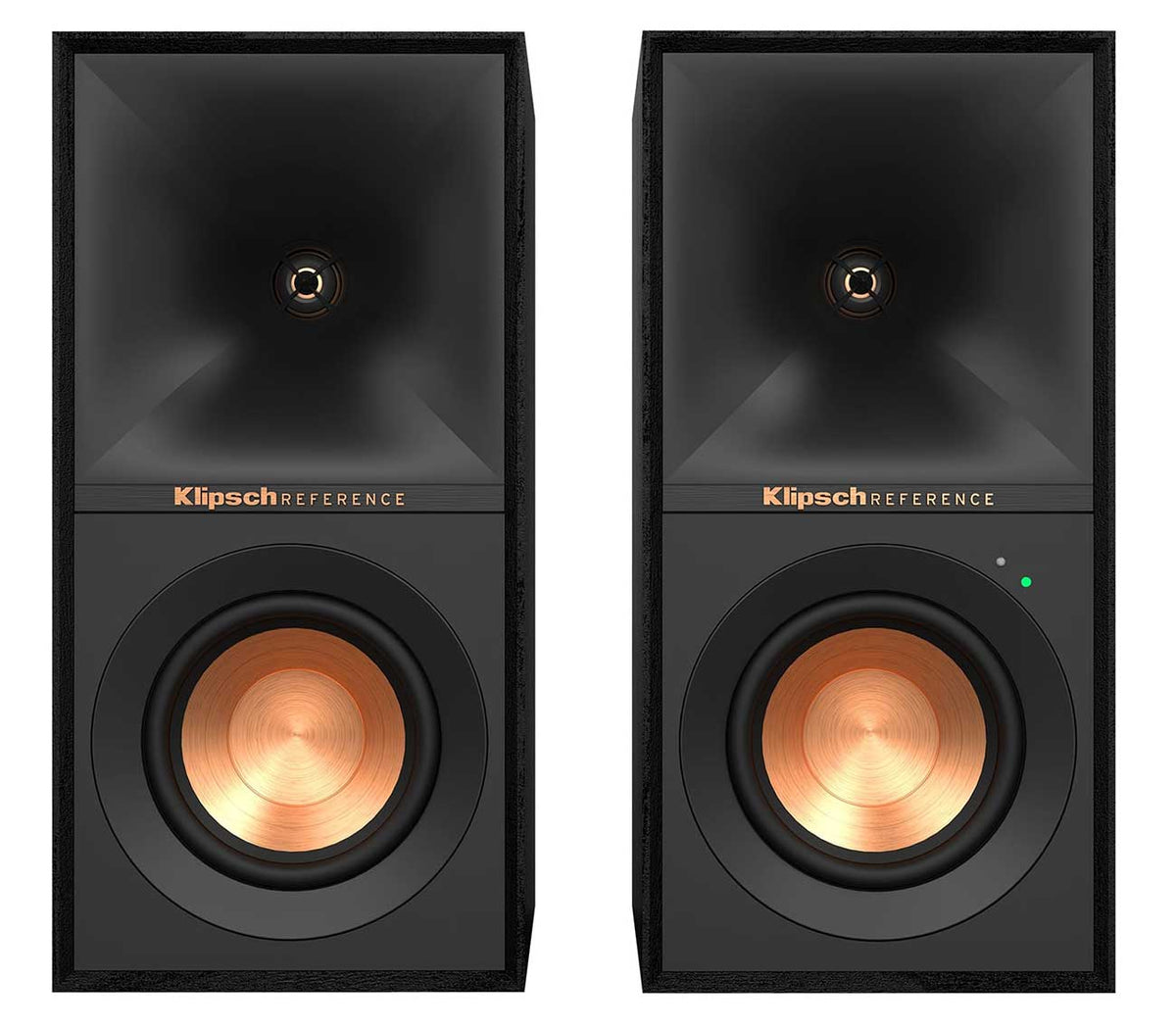 Klipsch R-40PM Reference Powered Monitor Bookshelf Speakers in Black (Pair) - 1071484 - image 1