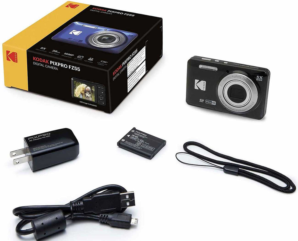 KODAK PIXPRO FZ55 Friendly Zoom Point and Shoot Camera 16MP in Black - FZ55BK - image 4