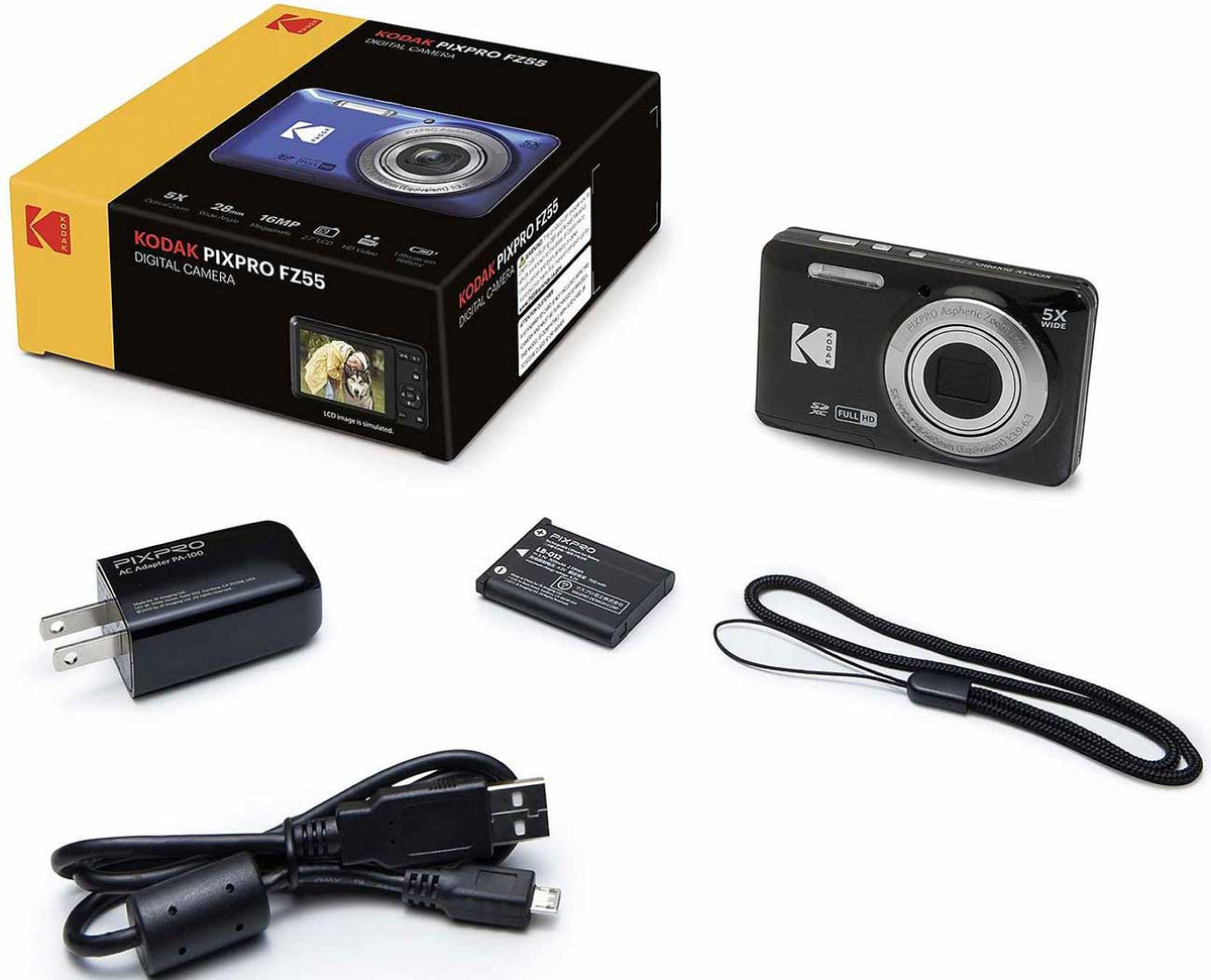 KODAK PIXPRO FZ55 Friendly Zoom Point and Shoot Camera 16MP in Black - FZ55BK - image 4