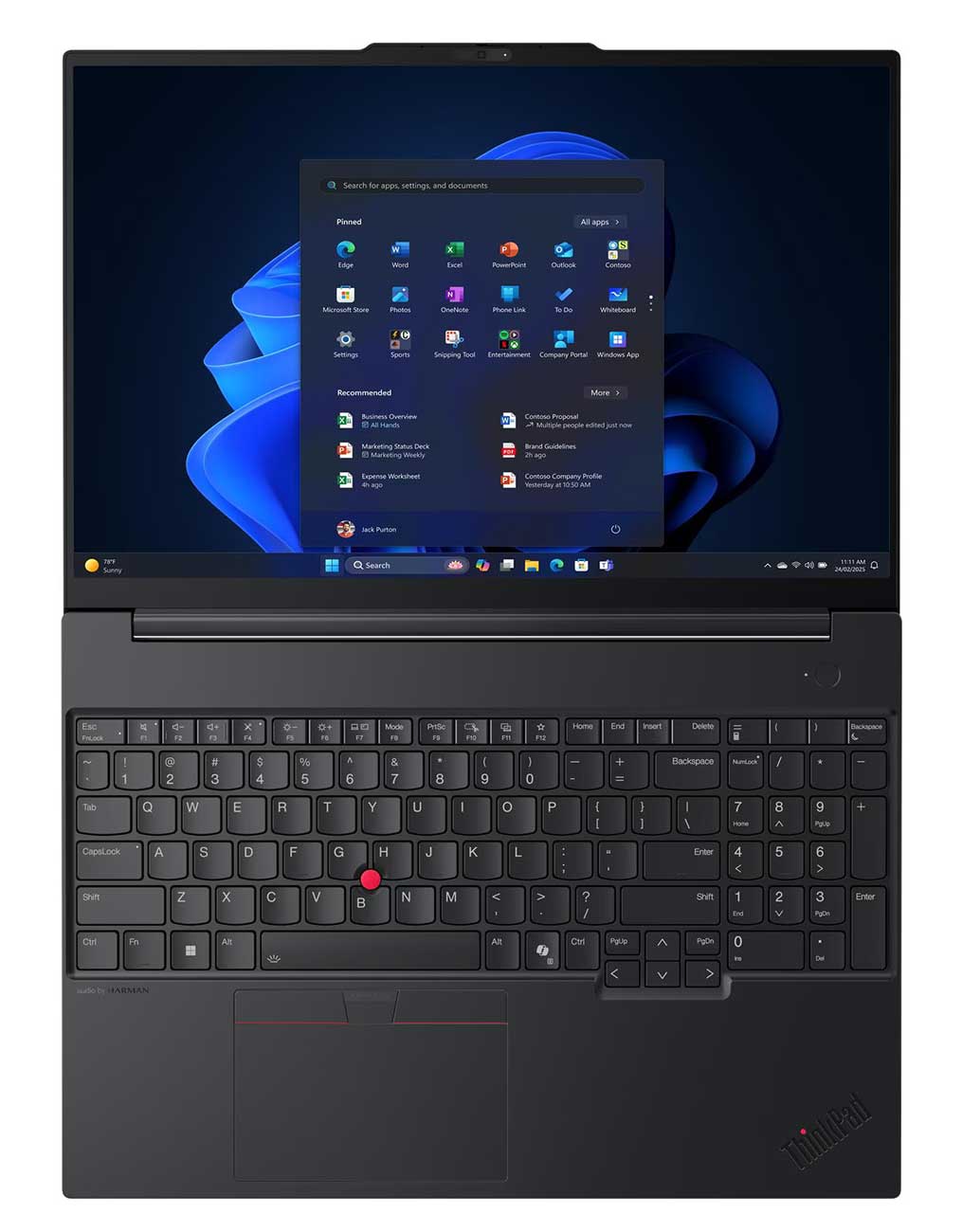 Lenovo ThinkPad E16 Gen 3 Laptop 16-Inch Intel Core 7 240H 16GB RAM 512GB SSD in Black - 21TF0027US - image 2