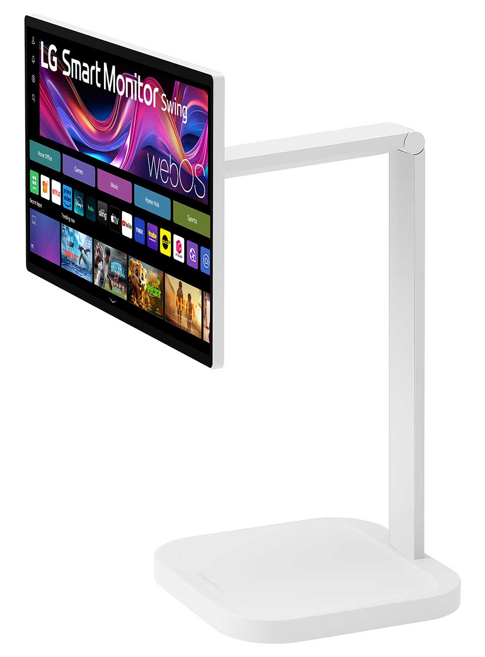 LG Smart Monitor Swing 32-Inch 4K UHD IPS with Touchscreen & Rolling Stand - 32U889SA-W - image 8