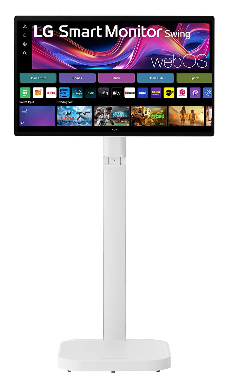 LG Smart Monitor Swing 32-Inch 4K UHD IPS with Touchscreen & Rolling Stand - 32U889SA-W - image 6