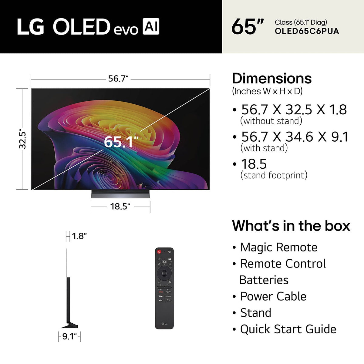 LG OLED evo AI C6 4K 65-Inch Smart TV - OLED65C6PUA - image 10