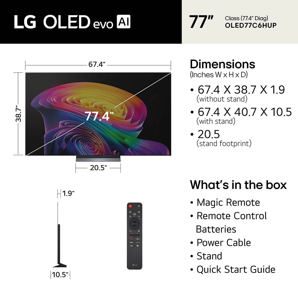 LG OLED evo AI C6 4K 77-Inch Smart TV - OLED77C6HUP - image 10