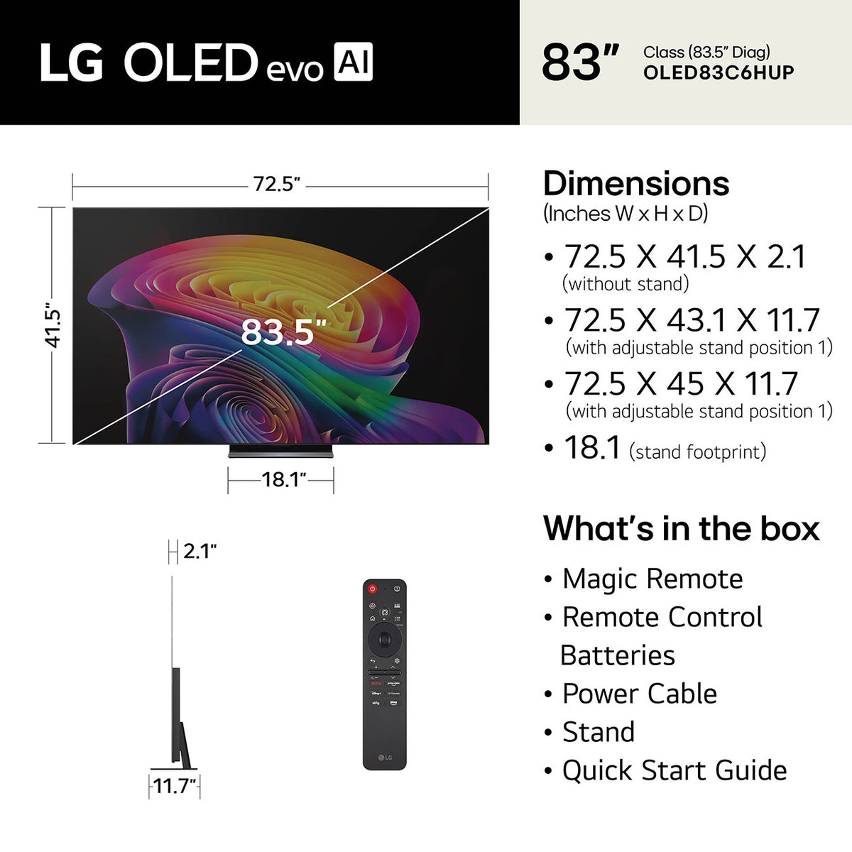 LG OLED evo AI C6 4K 83-Inch Smart TV - OLED83C6HUP - image 10