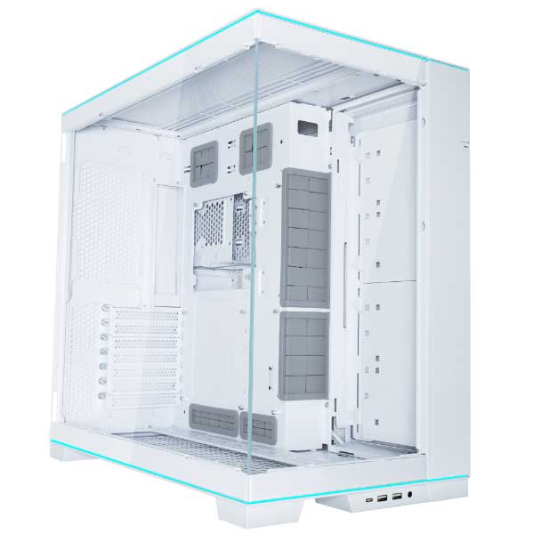 Lian Li O11D EVO RGB Computer Case Tower Chassis Medium in White Brushed Aluminum - O11DERGBW - image 1