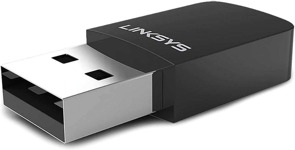 Linksys USB Wi-Fi Adapter with Dual-Band AC600 Micro in Black - WUSB6100M - image 1