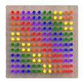 LiteZilla Mini 2.2' Wide x 2.2' Tall Interactive Art Wall in Maple Stained - LZ-MINI-LF - image 1