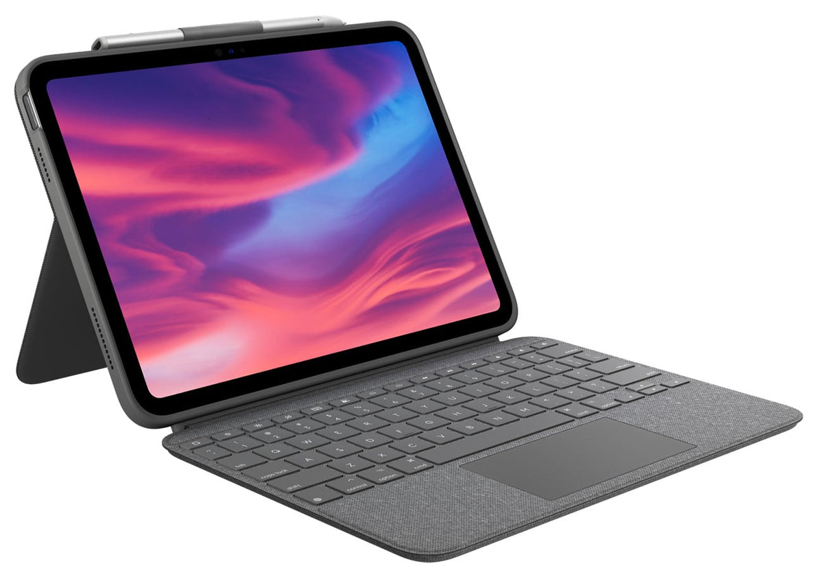 Logitech Combo Touch Keyboard Cover for iPad (10th & 11th Gen) in Oxford Gray - 920-011433 - image 2