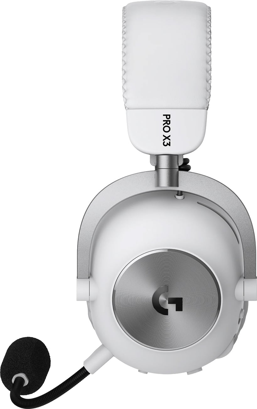 Logitech PRO X3 LIGHTSPEED Wireless Gaming Headset in White - 981-001746 - image 4