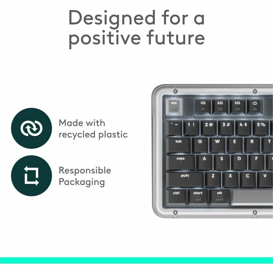 Logitech Alto Keys K98M Wireless Mechanical Keyboard in Graphite - 920-013575 - image 3