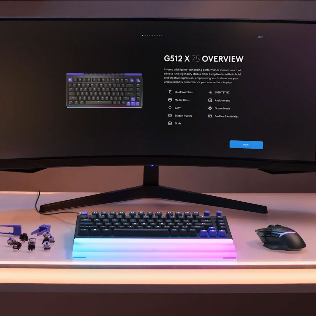 Logitech G5 Series G512 X 75 Linear Mechanical Gaming Keyboard in Black - 920-013927 - image 6