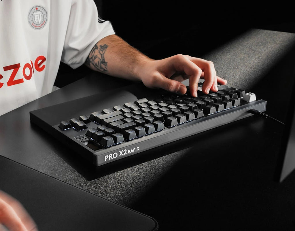 Logitech Pro Series PRO X2 RAPID Wired TKL Analog Gaming Keyboard in Black - 920-014077 - image 5