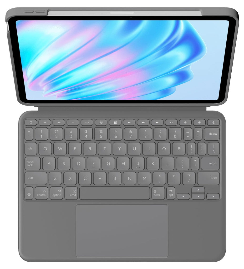 Logitech Combo Touch Keyboard Cover Case for iPad Air 11-inch (M2/M3) in Oxford Gray - 920-012626 - image 1