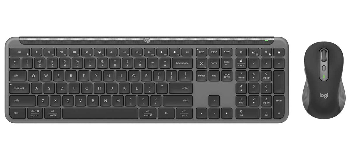 Logitech Signature Slim MK955 Keyboard and Mouse Combo in Graphite Finish - 920-012425 - image 1