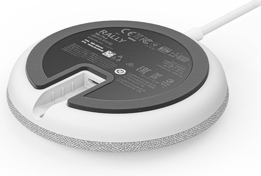 Logitech Microphone Rally Mic Pod in White - 952-000038 - image 4