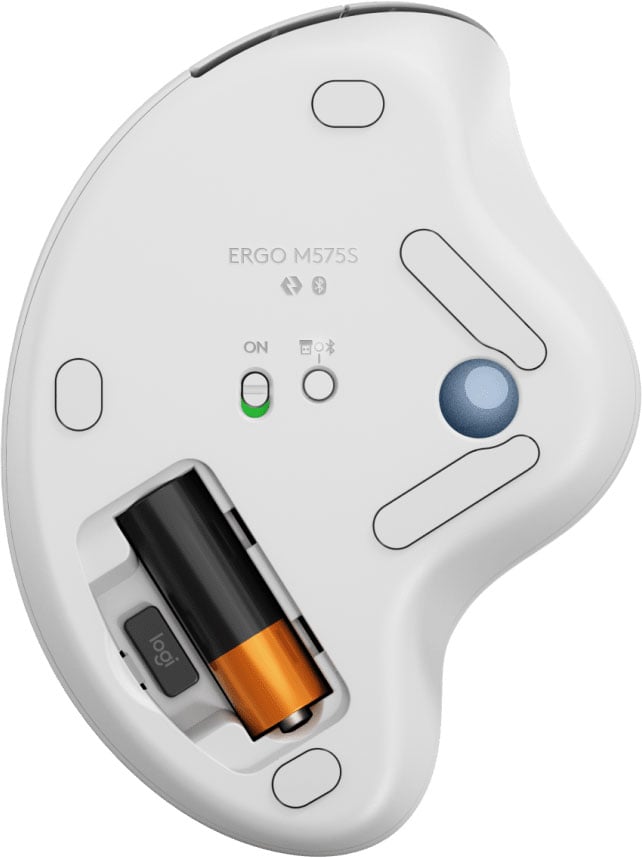 Logitech ERGO M575S Wireless Trackball Mouse in Off White - 910-007028 - image 7