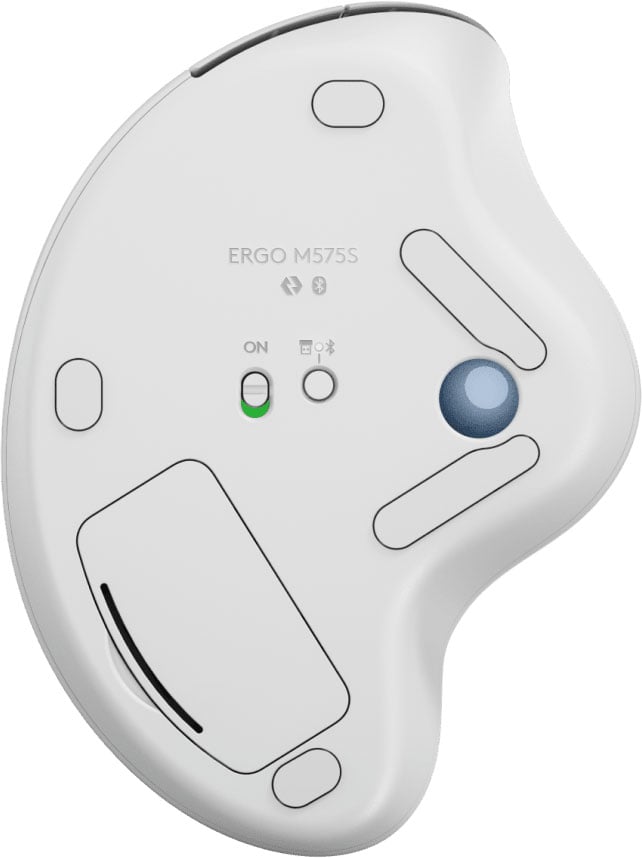 Logitech ERGO M575S Wireless Trackball Mouse in Off White - 910-007028 - image 6