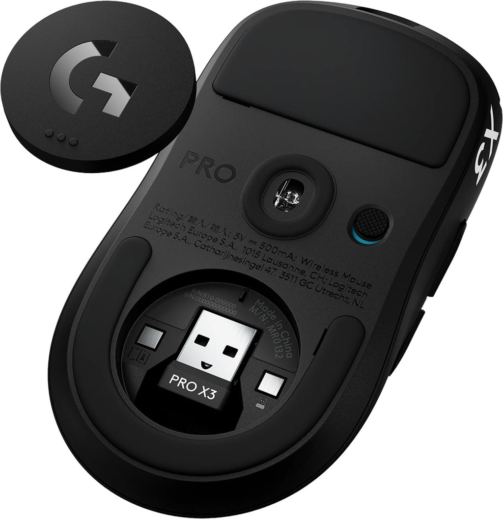Logitech PRO X3 SUPERSTRIKE LIGHTSPEED Wireless Gaming Mouse in Midnight Black - 910-007876 - image 4