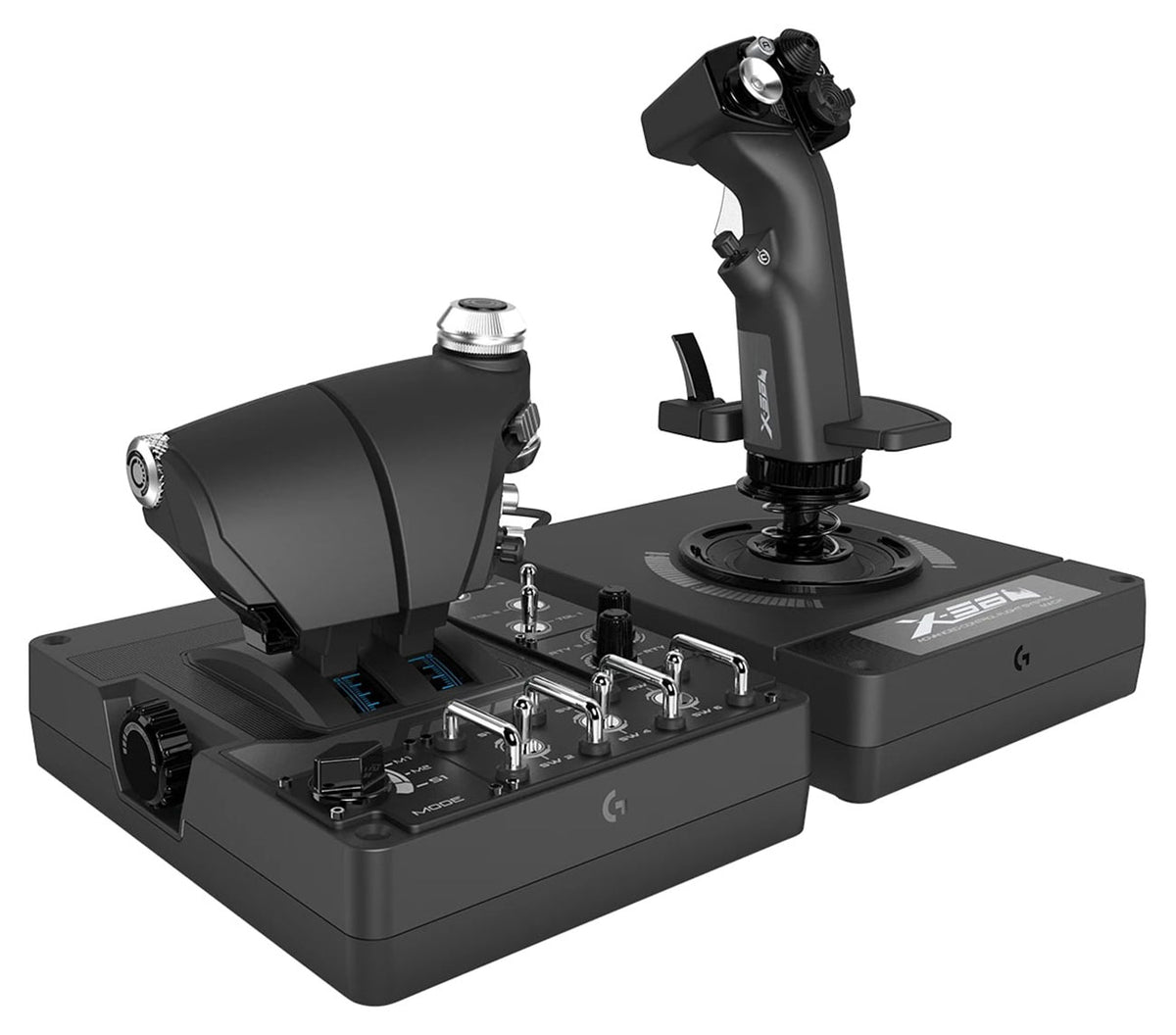 Logitech X56 H.O.T.A.S RGB Throttle and Stick Simulation Controller - 945-000058 - image 2