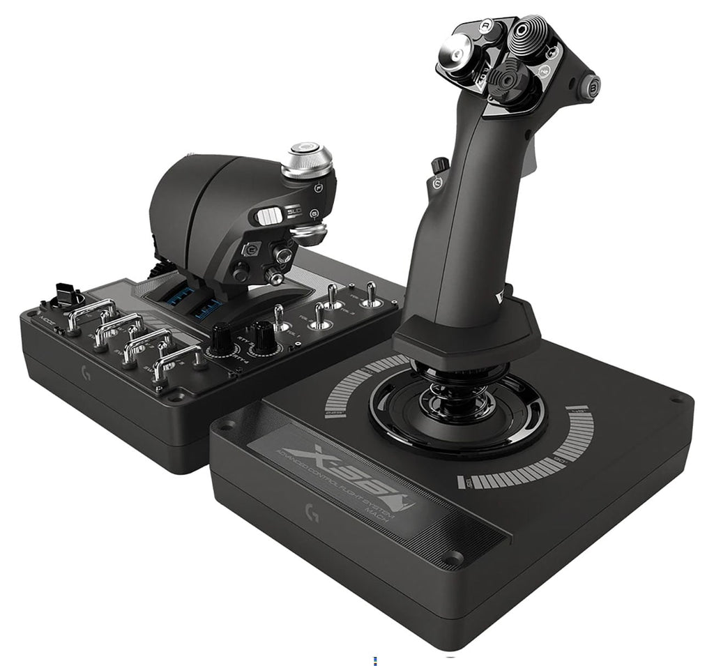 Logitech X56 H.O.T.A.S RGB Throttle and Stick Simulation Controller - 945-000058 - image 1