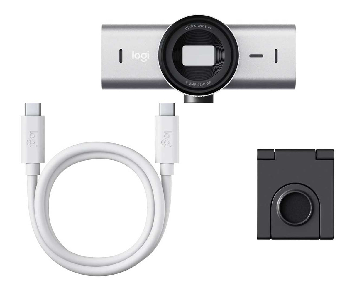 Logitech Webcam MX Brio 4K Ultra HD Collaboration and Streaming in Pale Gray - 960-001550 - image 5