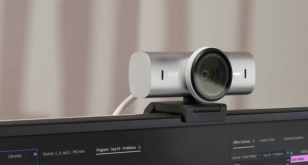 Logitech Webcam MX Brio 4K Ultra HD Collaboration and Streaming in Pale Gray - 960-001550 - image 7