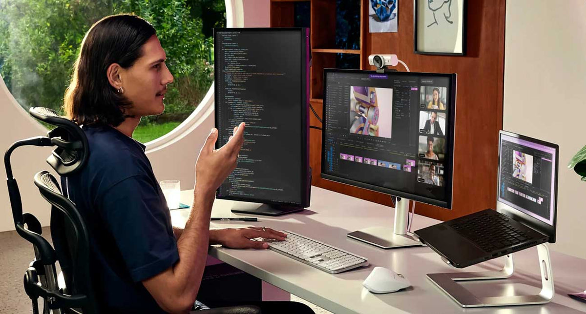 Logitech Webcam MX Brio 4K Ultra HD Collaboration and Streaming in Pale Gray - 960-001550 - image 8