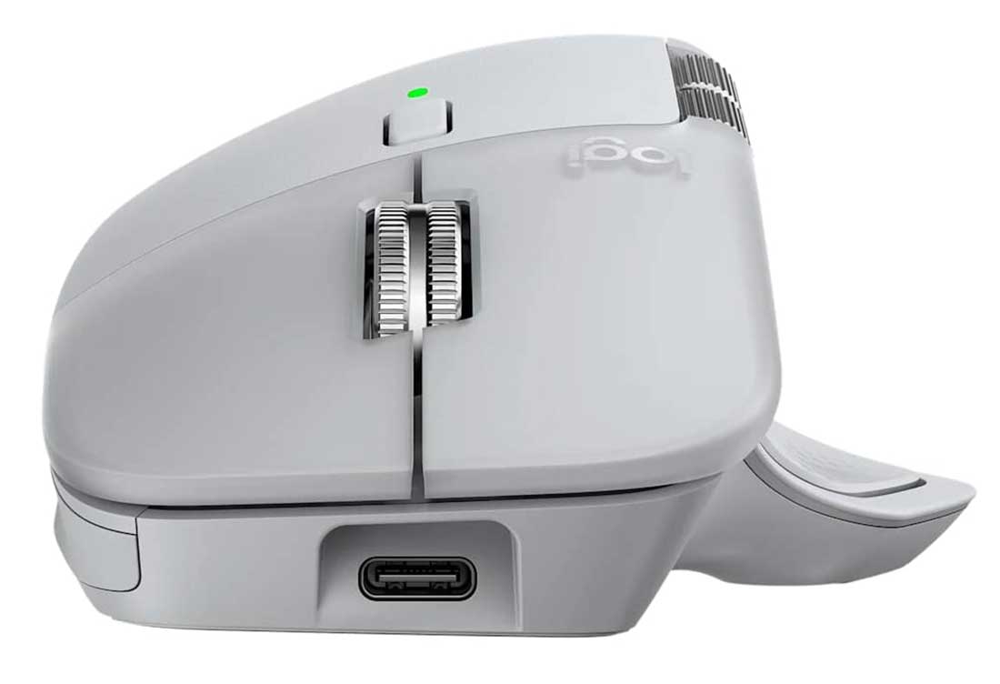 Logitech MX Master 4 Wireless Mouse in White Silver - 910-007559 - image 2