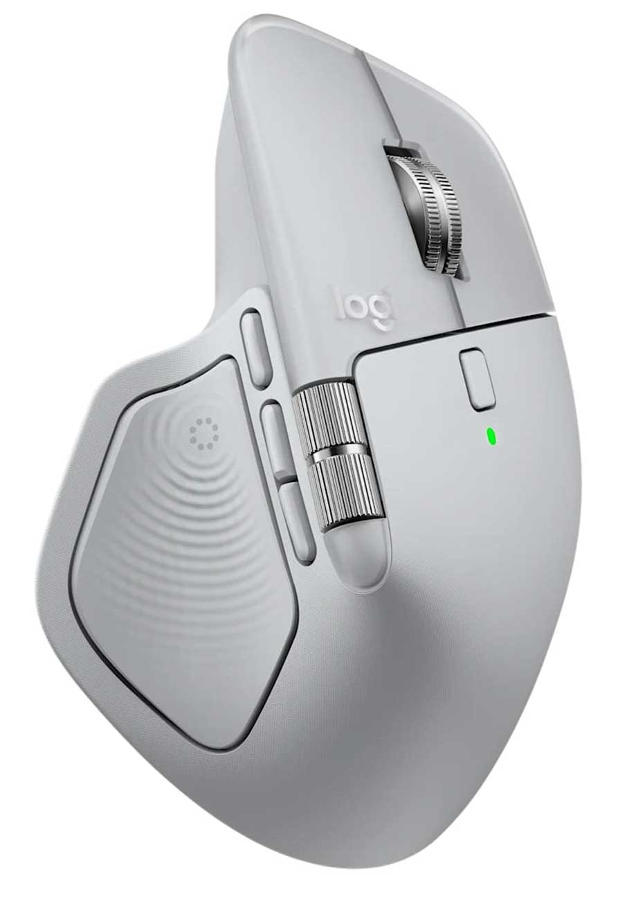Logitech MX Master 4 Wireless Mouse in White Silver - 910-007559 - image 3