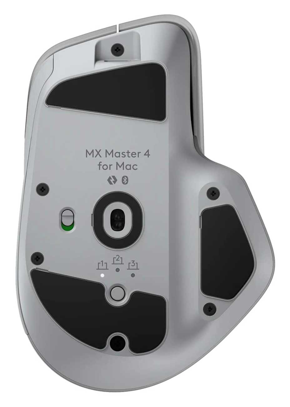 Logitech MX Master 4 Wireless Mouse for Mac in White Silver - 910-007574 - image 7