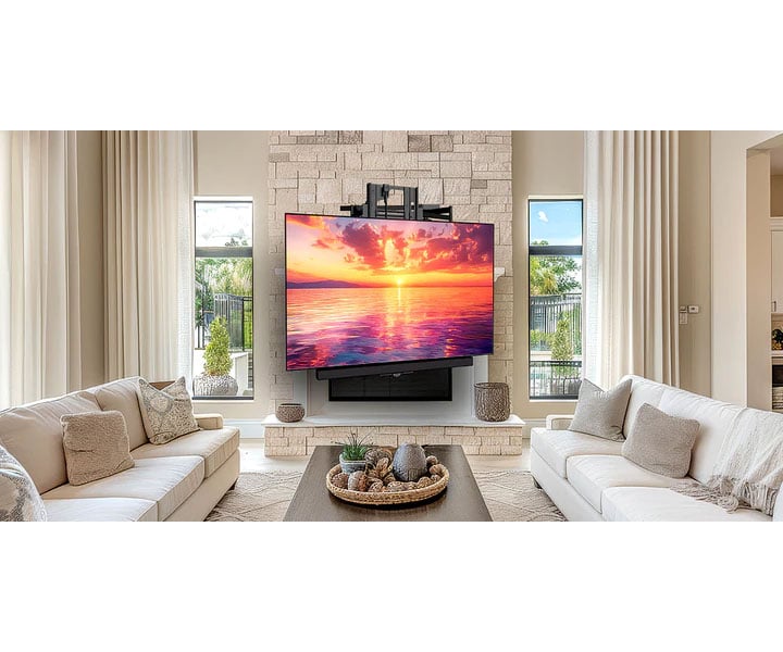 MantelMount MAX2 Pro Full-Range Motion TV Mount w/ Motorized Vertical Travel for 50-90-Inch TVs - MAX2 - image 8