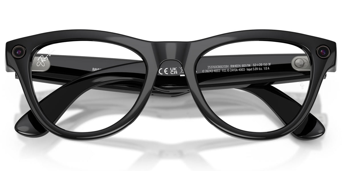 Ray-Ban Meta Skyler Sunglasses (Gen 2) 52mm in Shiny Black with Clear|Graphite Green Transitions Lenses - - image 9