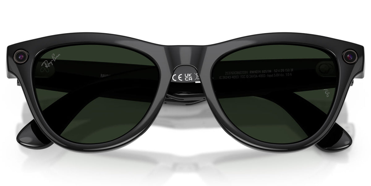 Ray-Ban Meta Skyler Sunglasses (Gen 2) 52mm in Shiny Black with Clear|Graphite Green Transitions Lenses - - image 8