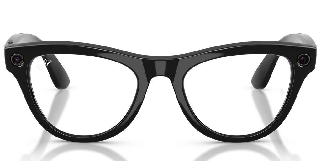 Ray-Ban Meta Skyler Sunglasses (Gen 2) 52mm in Shiny Black with Clear|Graphite Green Transitions Lenses - - image 4