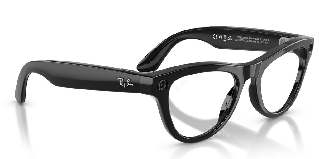 Ray-Ban Meta Skyler Sunglasses (Gen 2) 52mm in Shiny Black with Clear|Graphite Green Transitions Lenses - - image 7