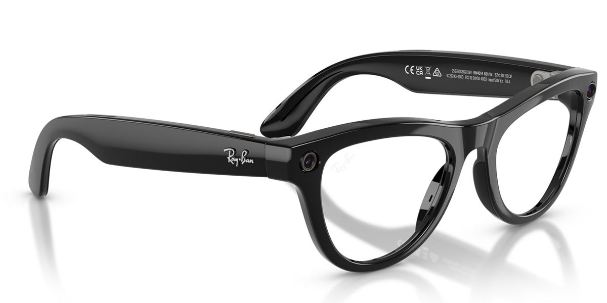 Ray-Ban Meta Skyler Sunglasses (Gen 2) 52mm in Shiny Black with Clear|Graphite Green Transitions Lenses - - image 7