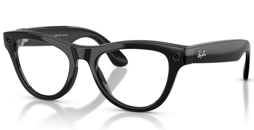 Ray-Ban Meta Skyler Sunglasses (Gen 2) 52mm in Shiny Black with Clear|Graphite Green Transitions Lenses - - image 2