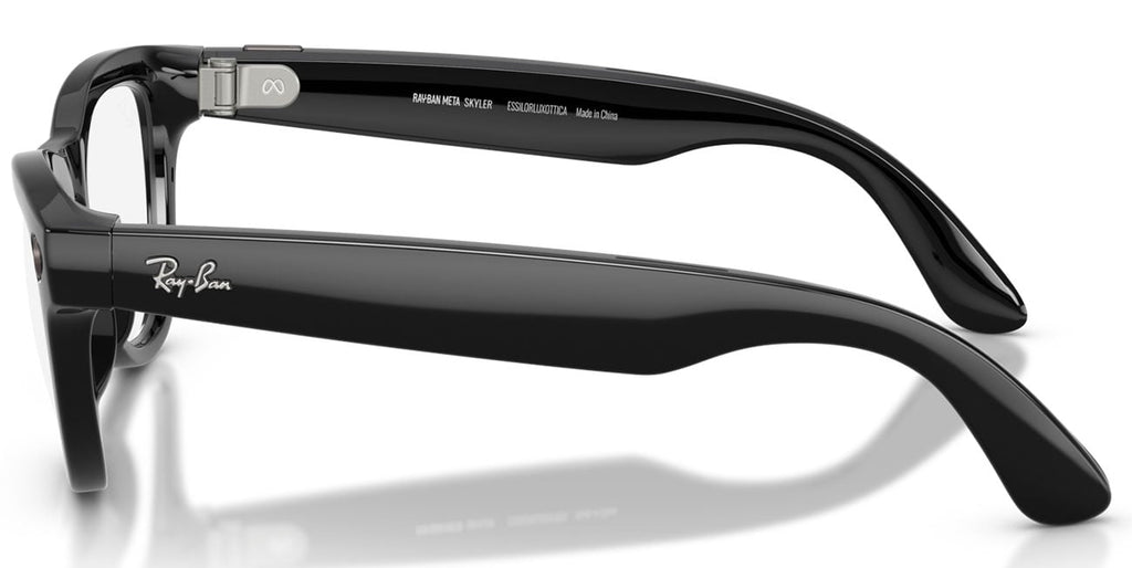 Ray-Ban Meta Skyler Sunglasses (Gen 2) 52mm in Shiny Black with Clear|Graphite Green Transitions Lenses - - image 5