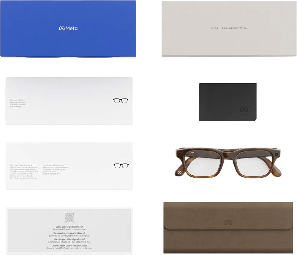 Meta Adventurer Sunglasses 49mm in Classic Tortoise with Clear Lenses - 0YM000004-4450G1 - image 5