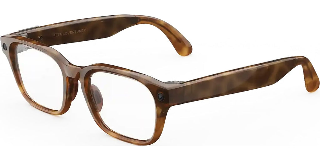 Meta Adventurer Sunglasses 49mm in Classic Tortoise with Clear Lenses - 0YM000004-4450G1 - image 1