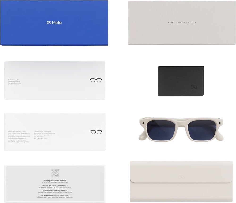 Meta Adventurer Sunglasses 49mm in Linen with Clear to Sapphire Transition Lenses - 0YM000004-3100B1 - image 7