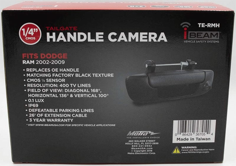 Metra Dodge RAM 2002-2009 Tailgate Handle Camera - TE-RMH - image 5