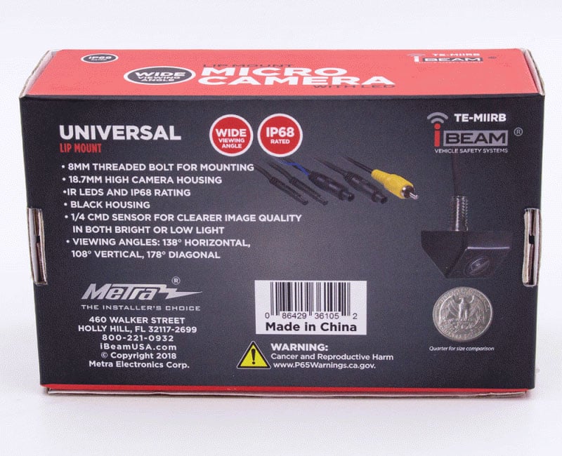 Metra IR Camera Fixed Angle Micro in Black - TE-MIIRB - image 7