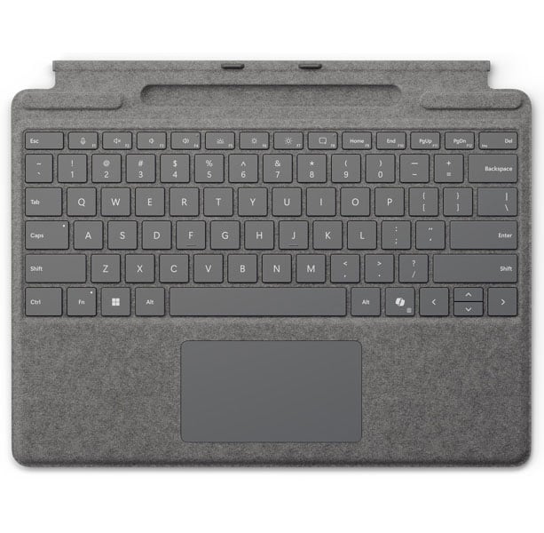 Microsoft Surface Pro Keyboard with Pen Storage in Platinum - 8XA-00238 - image 1
