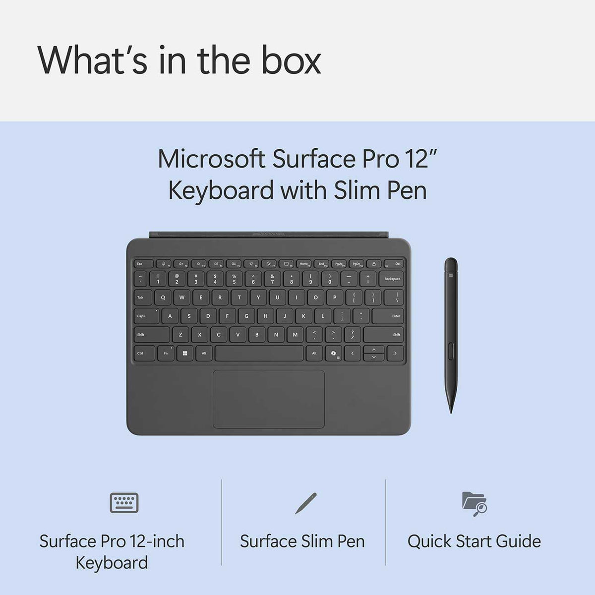 Microsoft Surface Pro 12-Inch Keyboard with Slim Pen in Slate - EP2-33054 - image 14