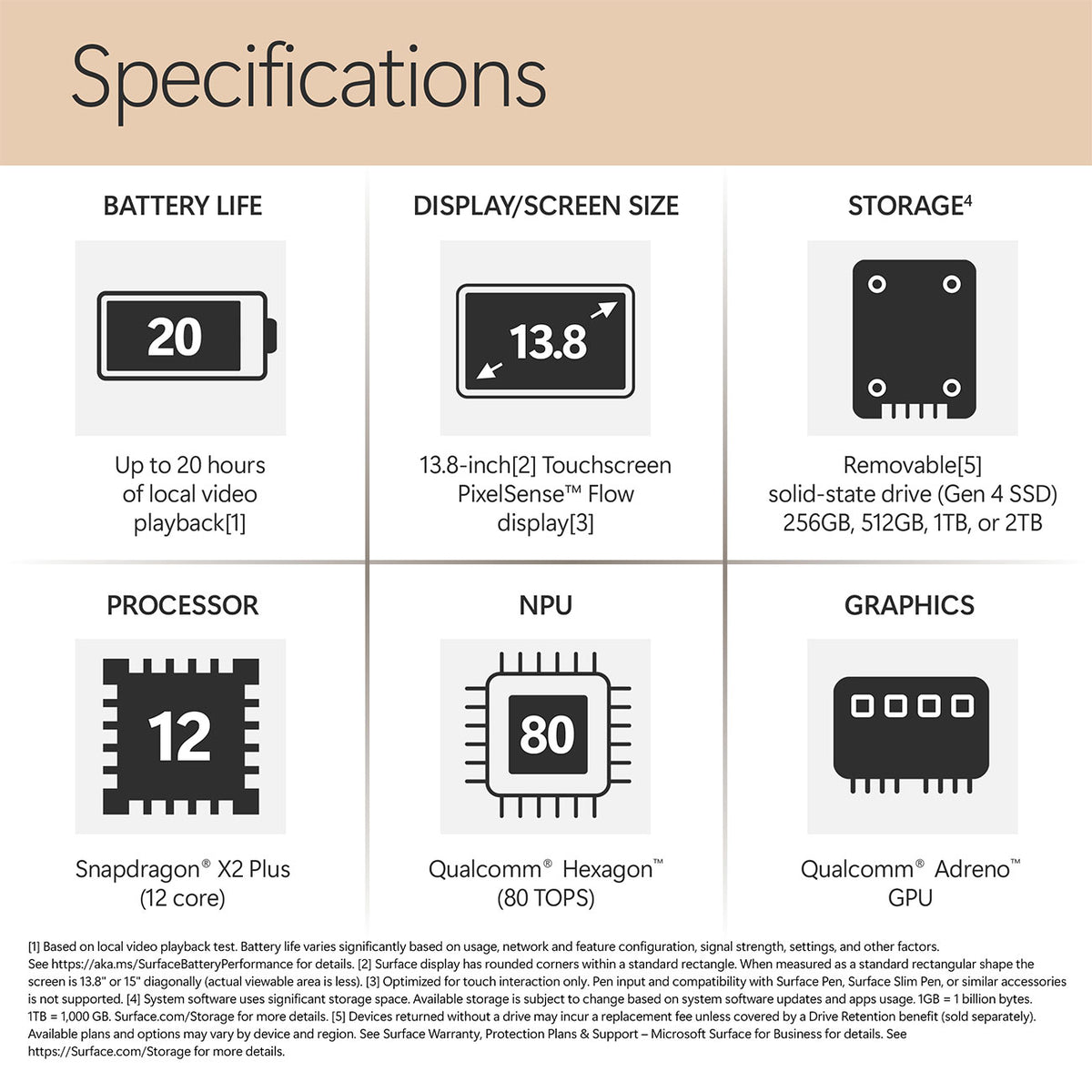Microsoft Surface Laptop 13.8-inch Snapdragon X2 Elite (12 core) 16GB RAM 1TB SSD Windows 11 (8th Edition - image 9